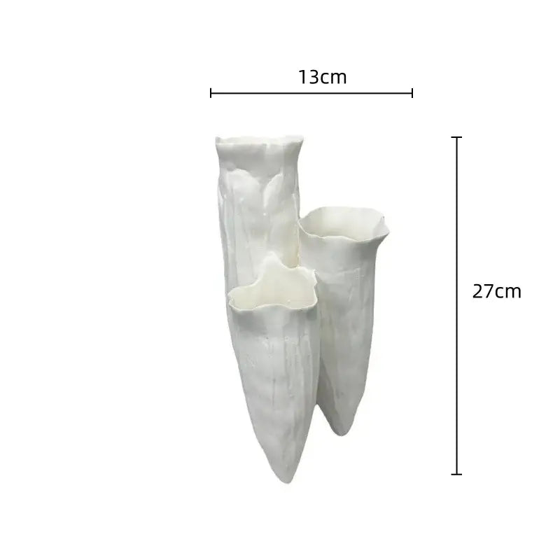 White Coral Ceramic Vase
