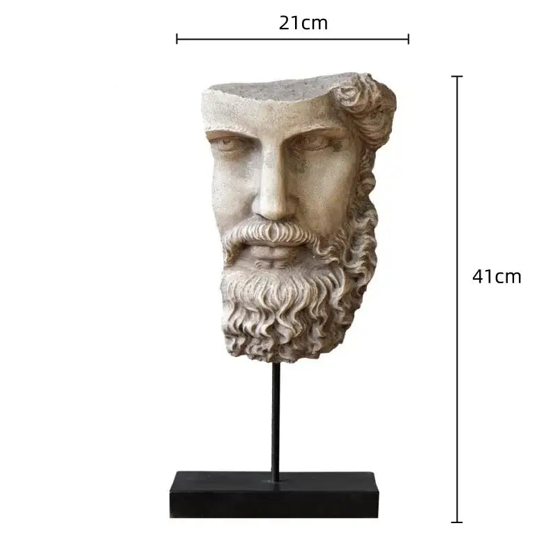 Silver Resin David Sculpture