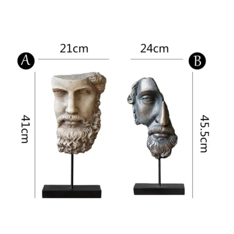 Silver Resin David Sculpture