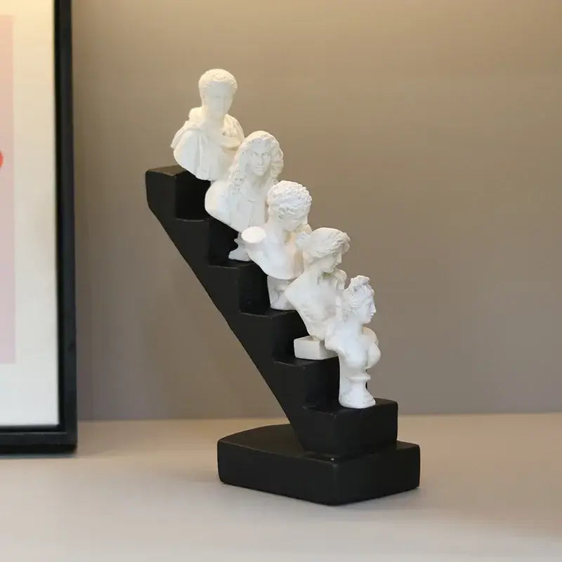 White Marble David Statue Abstract Living Room Decor