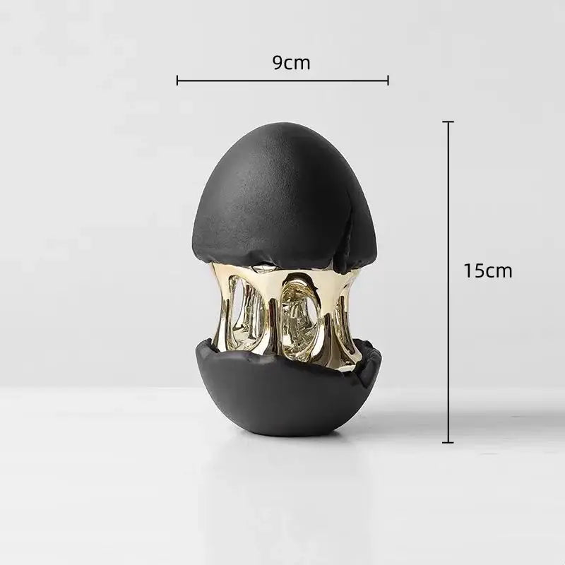 White Gold Egg Sculptures