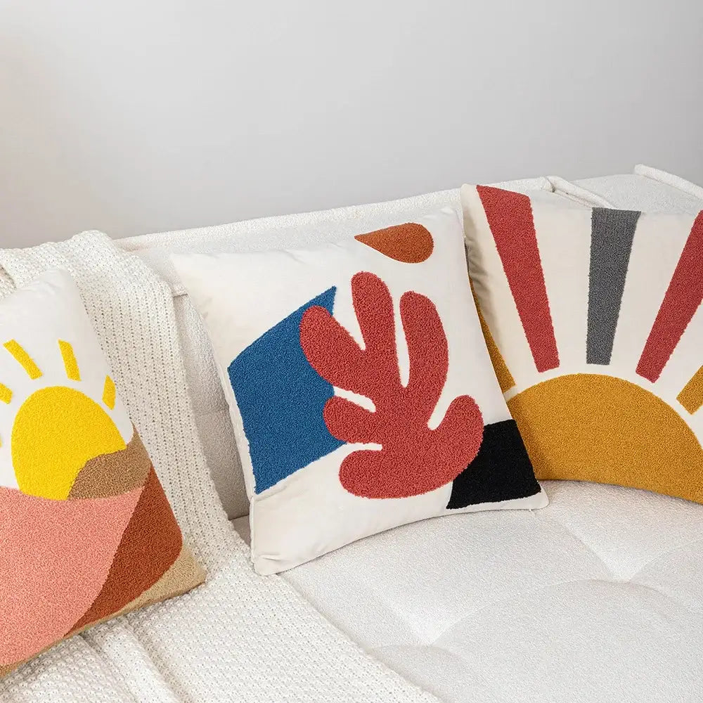 Velvet Abstract Cushion Cover