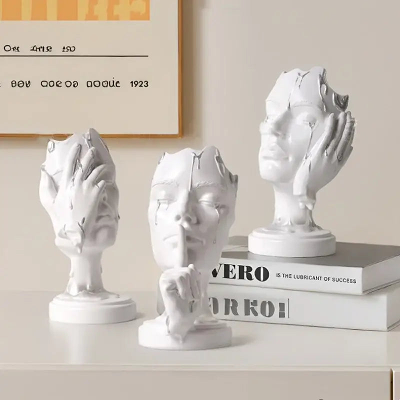 Gold Mask Face Figurine