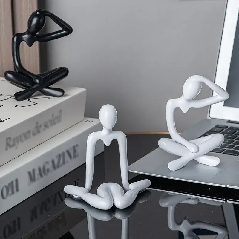 White Ceramic Abstract Sculpture