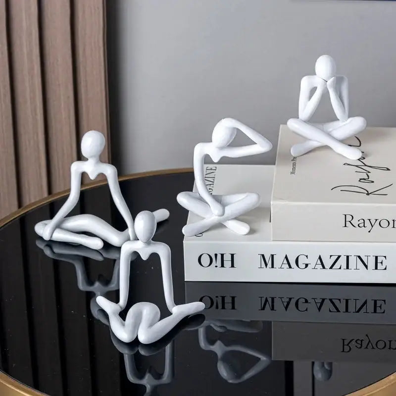 White Ceramic Abstract Sculpture
