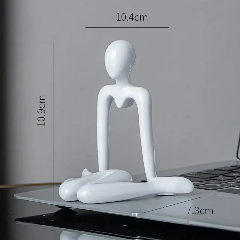 White Ceramic Abstract Sculpture