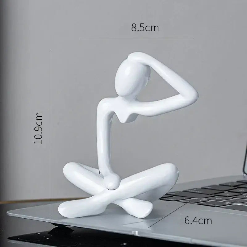 White Ceramic Abstract Sculpture