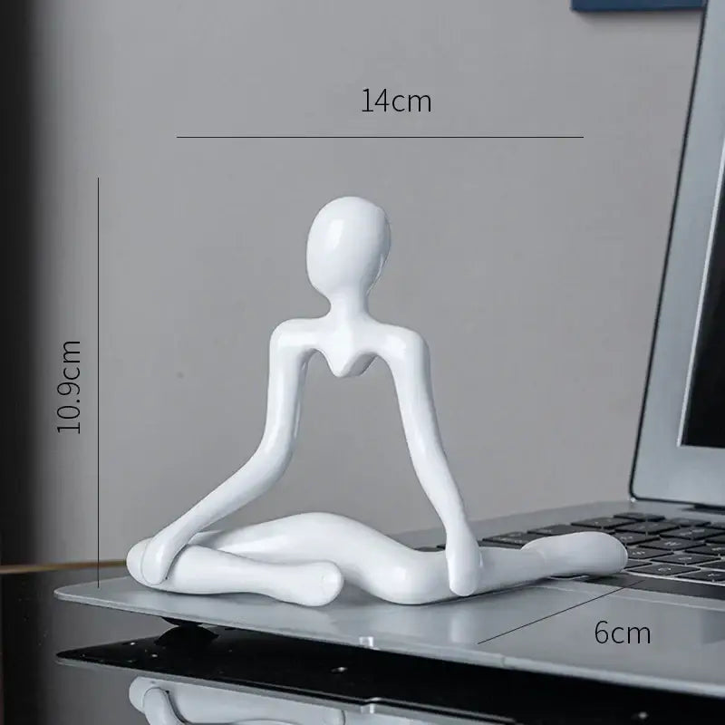 White Ceramic Abstract Sculpture