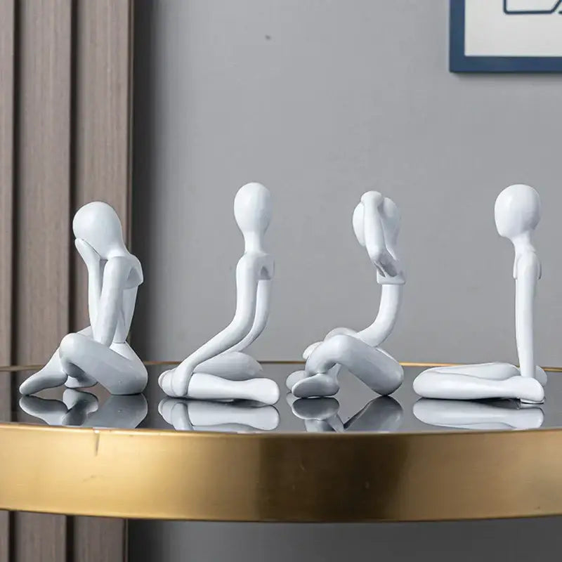 White Ceramic Abstract Sculpture