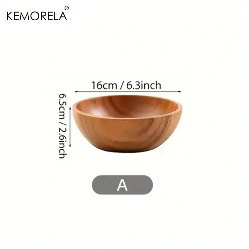 Acacia Wooden Salad Bowl Set