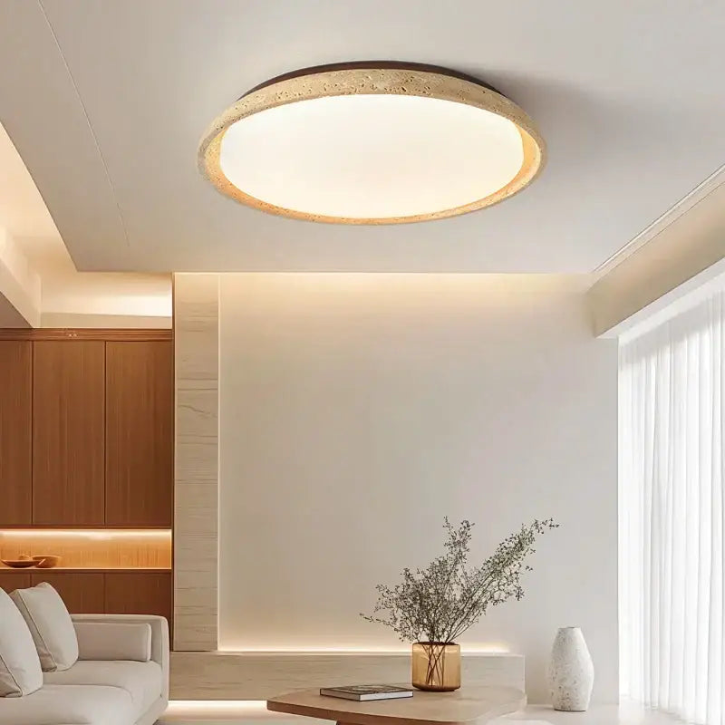 Travertine Stone Ceiling Light