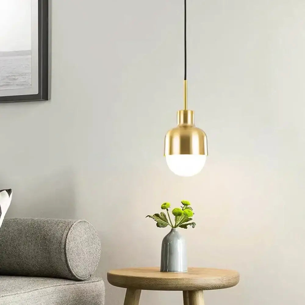 Gold Ball Pendant Light Trio