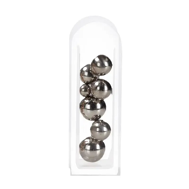 Gold Silver Acrylic Vase