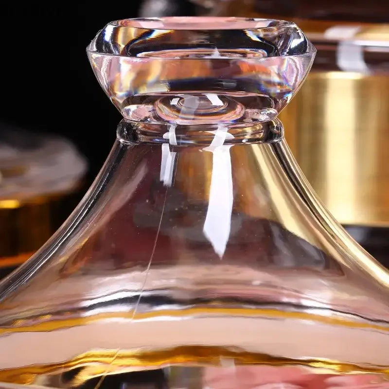 Gold Rim Acrylic Jars