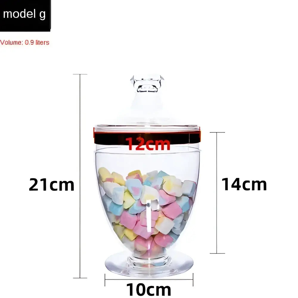 Gold Rim Acrylic Jars