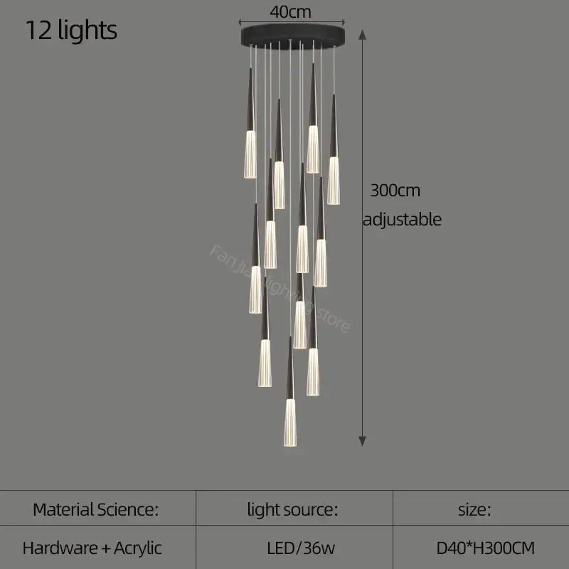 White Cone Pendant Light
