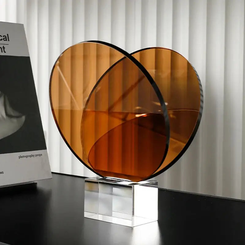 Amber Acrylic Magazine Rack