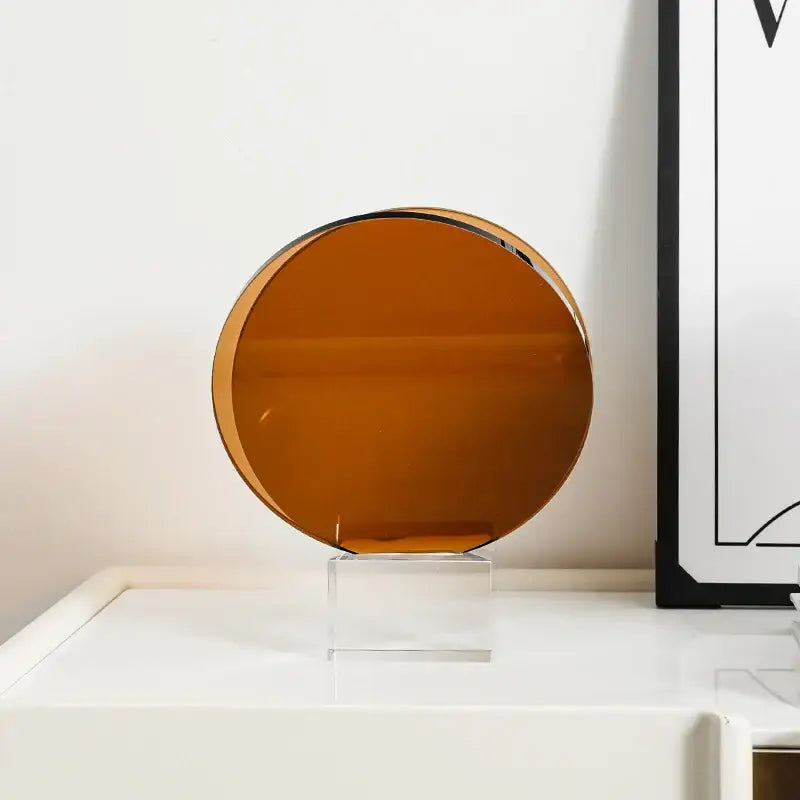 Amber Acrylic Magazine Rack