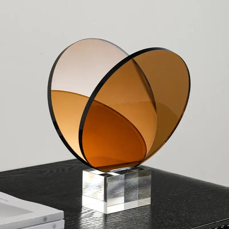 Amber Acrylic Magazine Rack