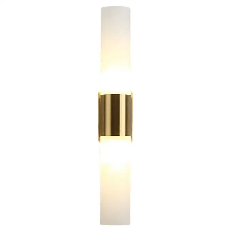 Gold Acrylic Cylinder Lamp