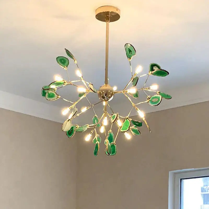 Gold Agate Branch Chandelier