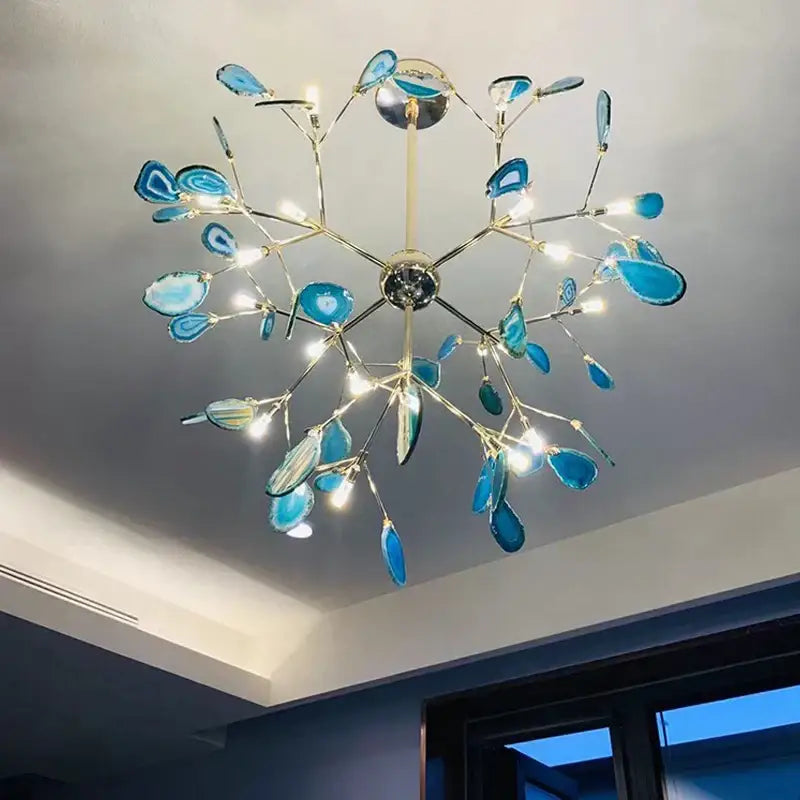 Gold Agate Branch Chandelier