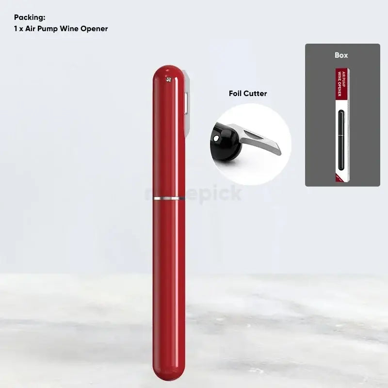 Black Air Pump Corkscrew