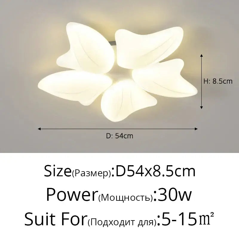 White Flower Ceiling Chandelier