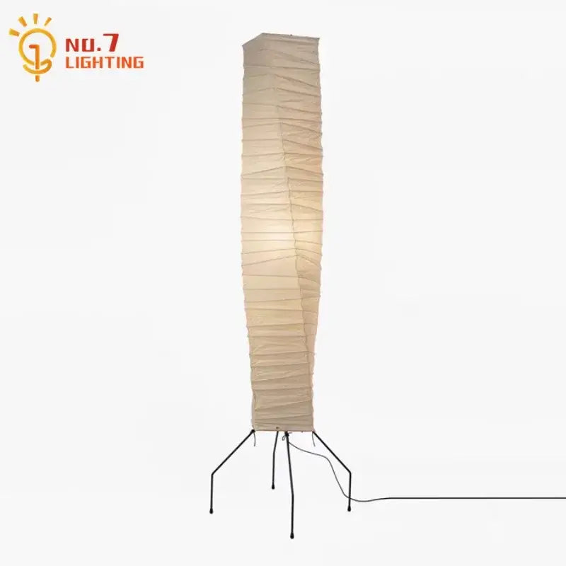 Cream Paper Floor Lamp
