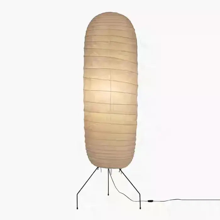 Cream Paper Floor Lamp
