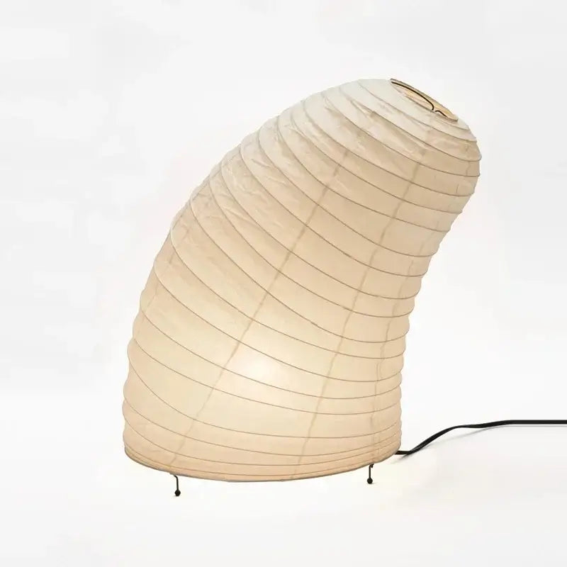 Cream Rice Paper Table Lamp
