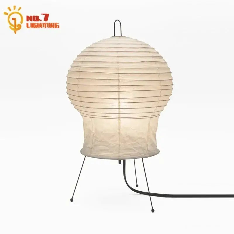 Cream Rice Paper Table Lamp