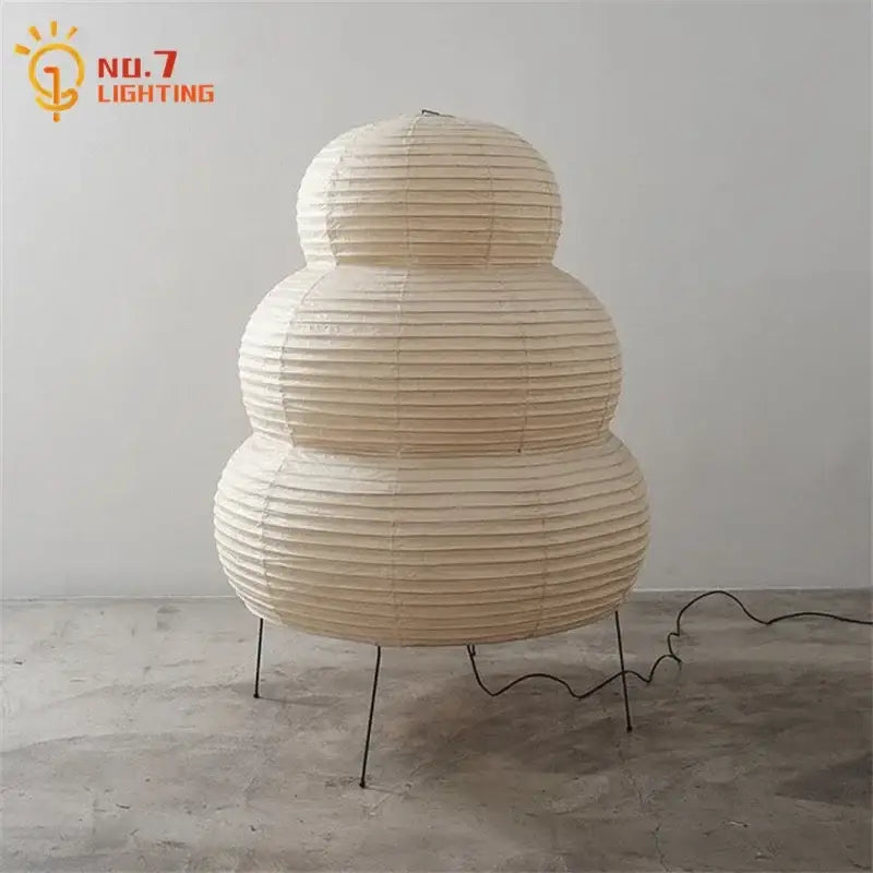 Beige Black Noguchi Lamp