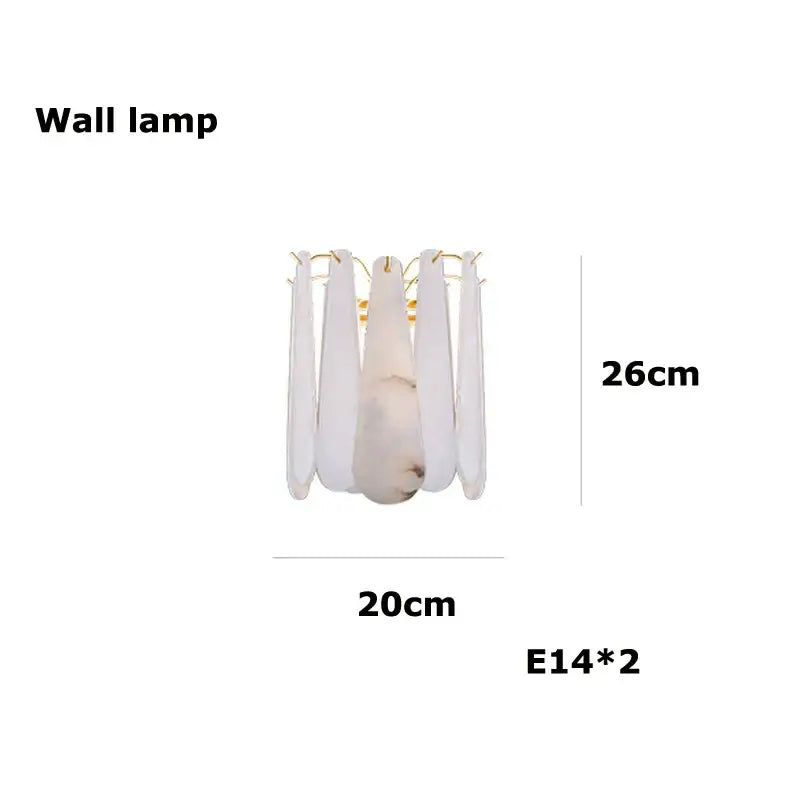 White Alabaster LED Chandelier