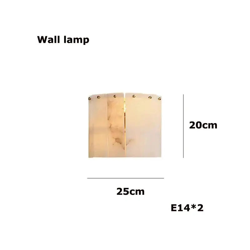 White Alabaster LED Chandelier