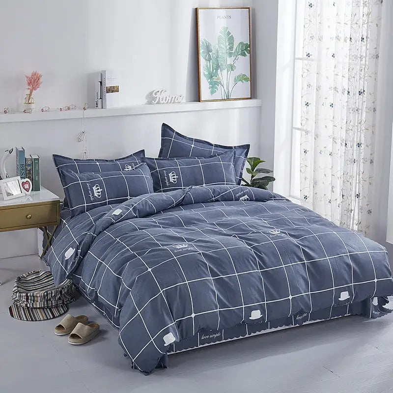 Blue Lightweight Duvet Cover