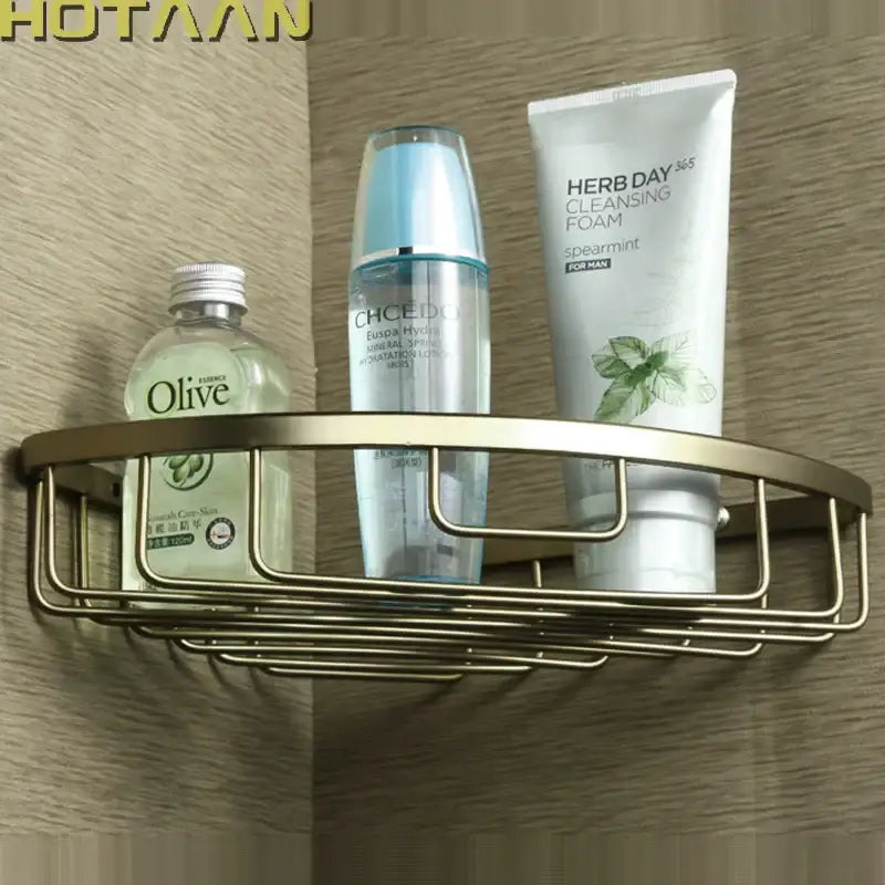 Gold Aluminum Shower Caddy