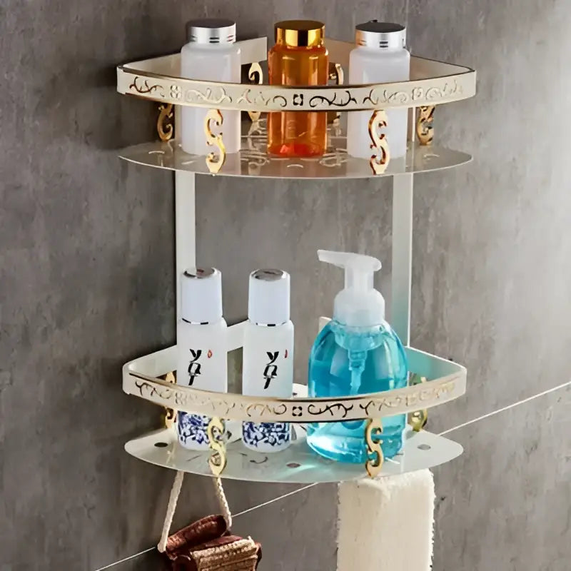 White Gold Bath Hardware Set