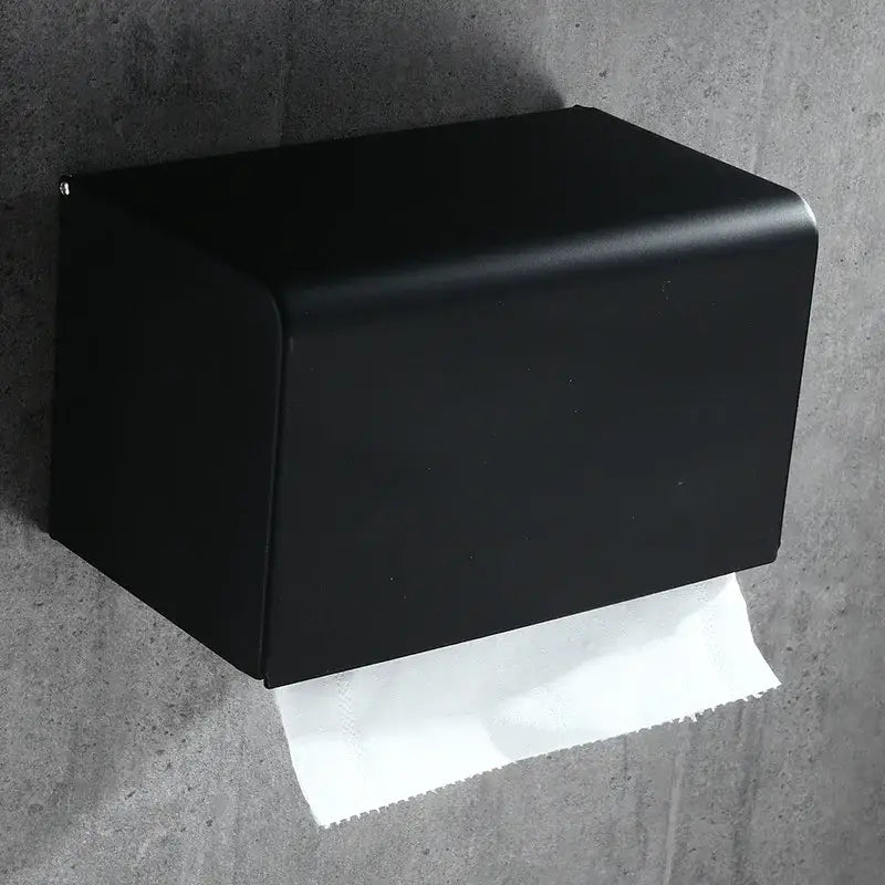 Black Wall Toilet Paper Rack
