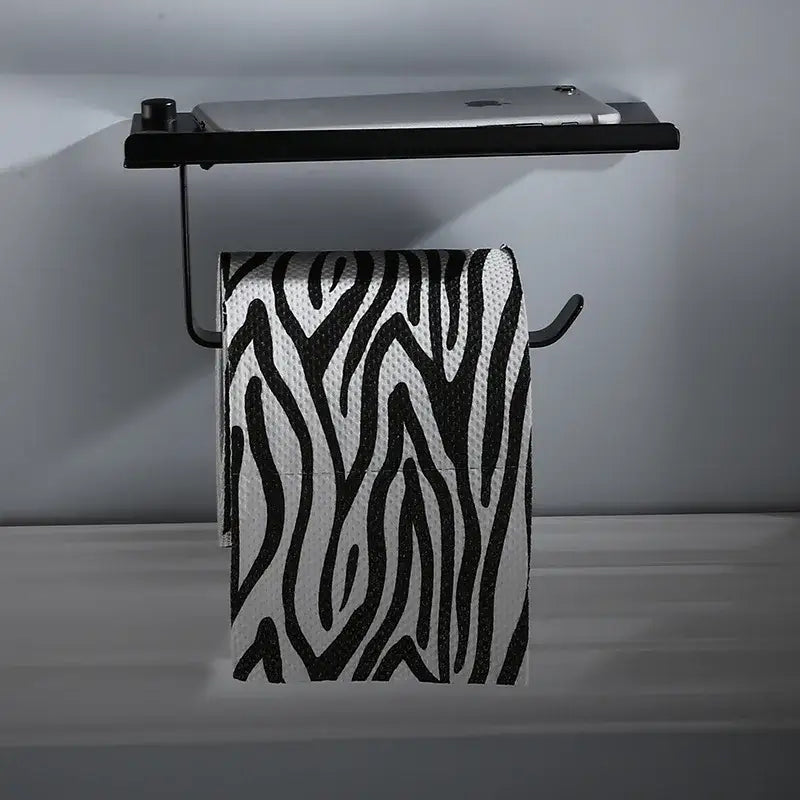 Black Wall Toilet Paper Rack