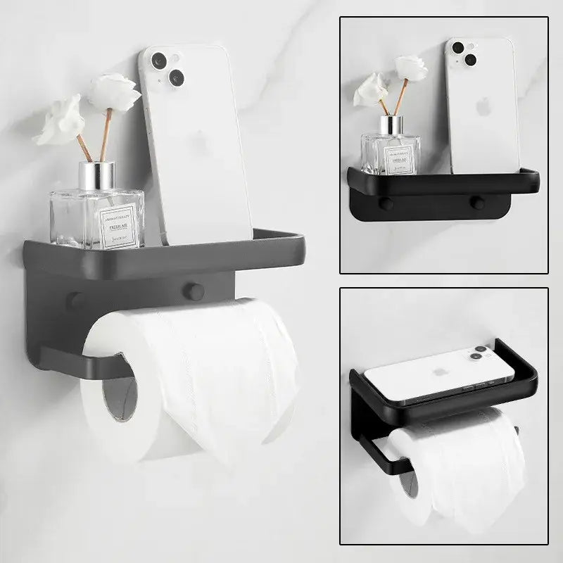 Black Aluminum Tissue Holder