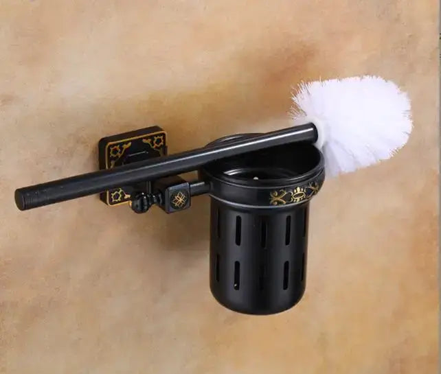 Brass Ceramic Brush Holder