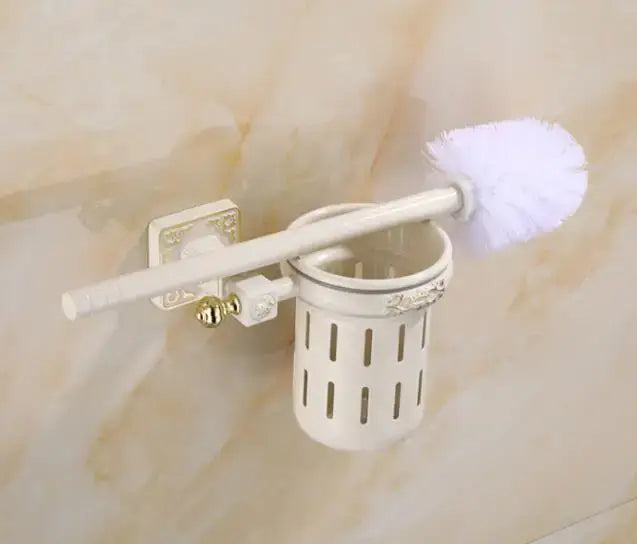 Brass Ceramic Brush Holder