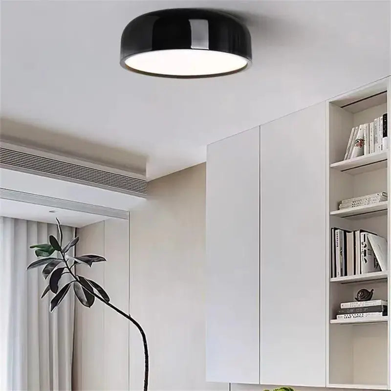 Black Glossy LED Ceiling Lamp 60cm