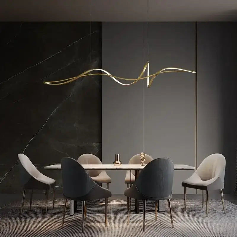 Silver Aluminum LED Chandelier