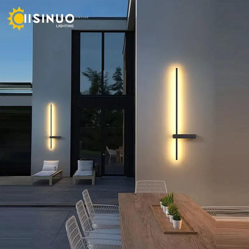 Black Aluminum Outdoor Sconce