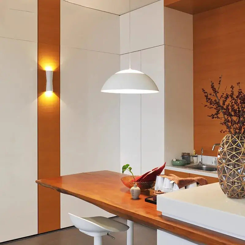 White Dome Pendant Lamp