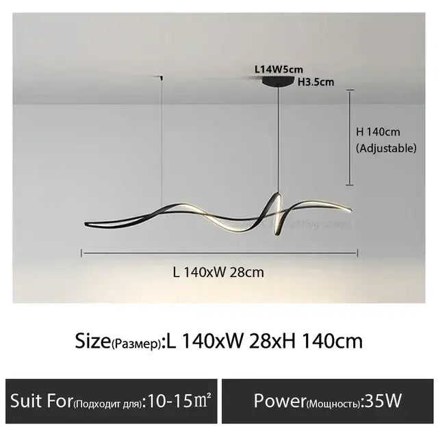 White Aluminum Pendant Light