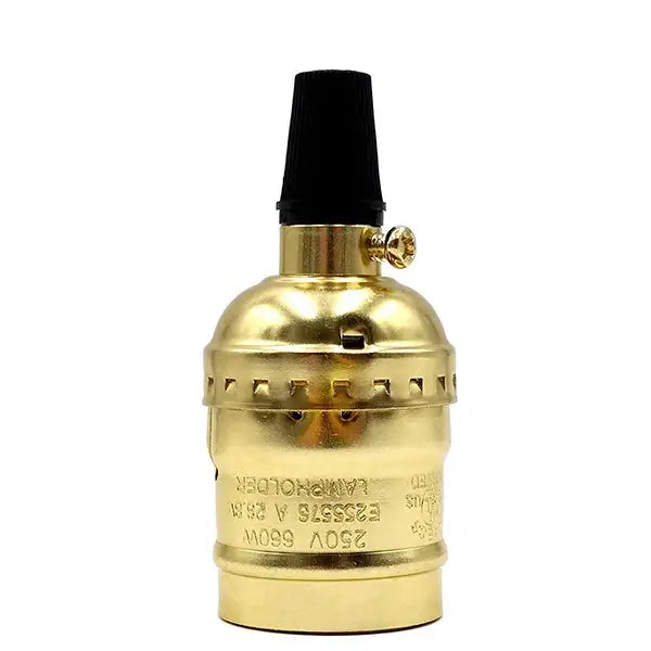 Vintage Brass Nickel Bulb Holder