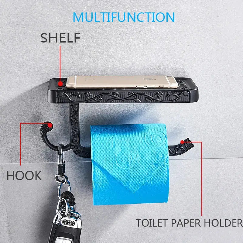 Black Metal Paper Holder